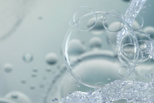 Close-up of bubbles in water