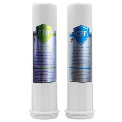 Naturopress Replacement Dual Water Filters (Fibre Carbon and Active Carbon)